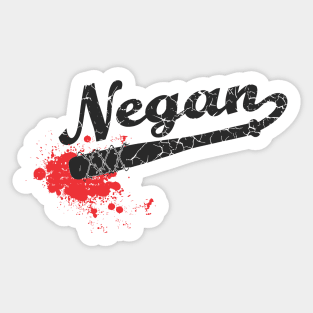 grungy negan Sticker